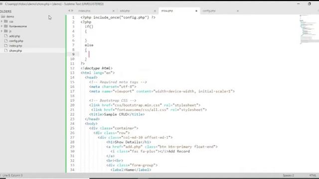 PHP MYSQL CRUD - Part 4 [RAW] - Show Record Details смотреть онлайн