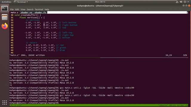 OpenGL. 5 - Буфер глубины (задействуем ось Z) смотреть онлайн