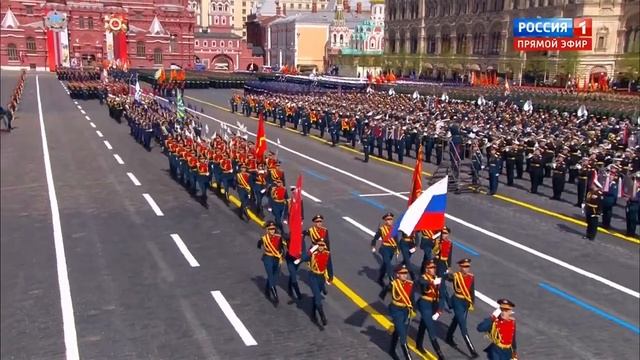 Парад, посвящённый Дню Победы 9 мая 2022 года, Красная площадь, Москва смотреть онлайн