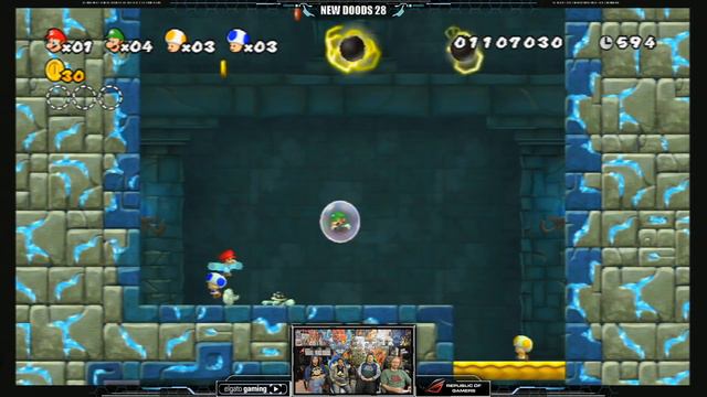 Wii: New Super Mario Bros. Wii! Divorce Mode World 3 - YoVideogames смотреть онлайн