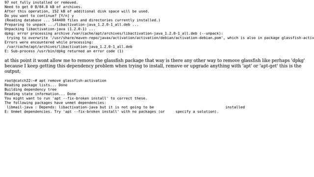 Unix & Linux: Problem with package libactivation-java on debian-based Linux (2 Solutions!!) смотреть онлайн