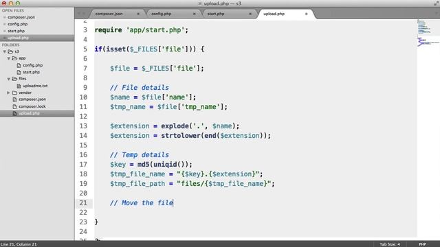 Amazon S3 with PHP: Uploading Files (3/6) смотреть онлайн