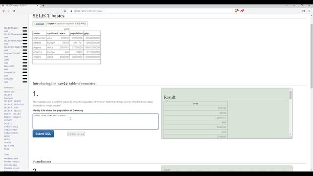 งาน SQLZOO : SELECT basics ข้อที่ 1 смотреть онлайн