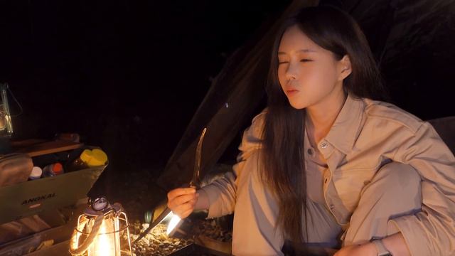 봄비 내리는 날 홀로 우중캠핑 🌧 | 토마호크, 우대갈비, 숄더랙 구워먹고 뜨끈한 장칼국수 한그릇 | 힐맨 안단테4p |애견동반 смотреть онлайн