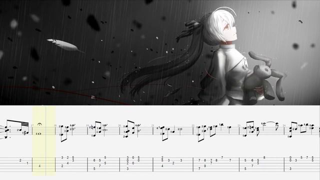 ~Rain Like Tears - Yosuga No Sora~ Fingerstyle Guitar Tab смотреть онлайн