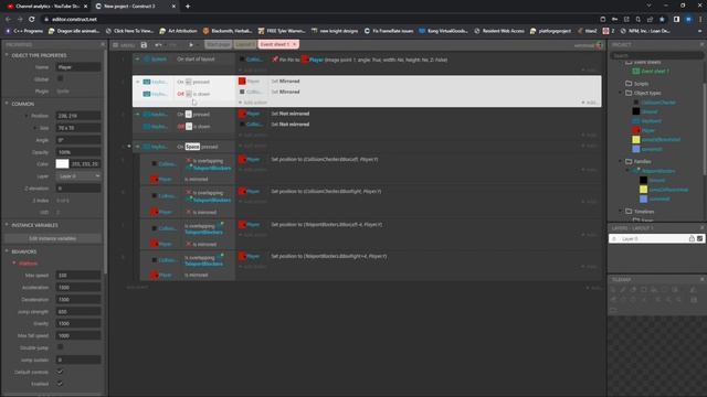 Teleport Collision Check - Stop Teleporting through solids - Construct 3 Tutorials смотреть онлайн