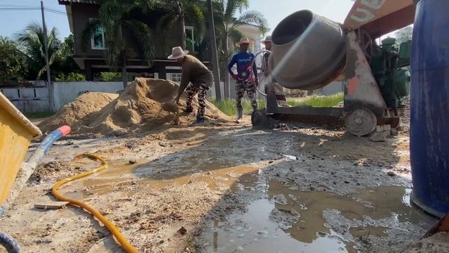 The concrete mixer machine | mesin pembancuh konkrit смотреть онлайн