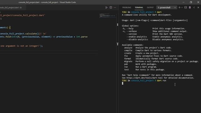#3 - How to CREATE, RUN & DEBUG a Dart Project (Terminal & VSCode) смотреть онлайн