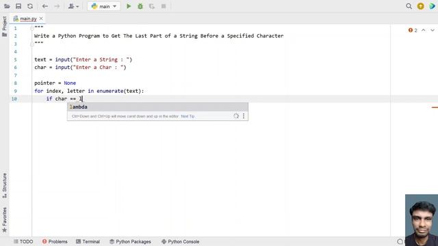 Write a Python Program to Get The Last Part of a String Before a Specified Character смотреть онлайн