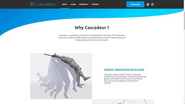 CASCADEUR -- AWESOME Physics Based Animation Software  (Now In FREE Open Beta!)