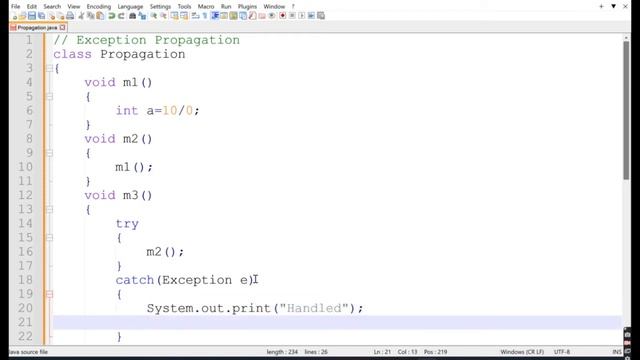 #java #exceptionhandling #javaprogramming #faq Exception Propagation/Chaining in Java смотреть онлайн