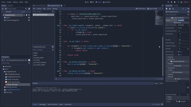 Dragging the Top Sprite on a Stack - Godot Tutorial смотреть онлайн