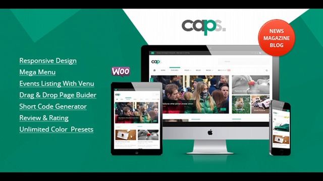 Caps Responsive News/ Magazine Wordpress Theme | Themeforest Website Templates and Themes смотреть онлайн