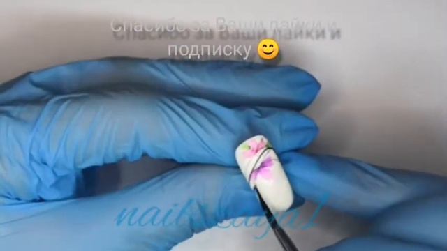 So amazing 💅✨aquarelle flowers ✨✨💐mk nail art design 💖 смотреть онлайн