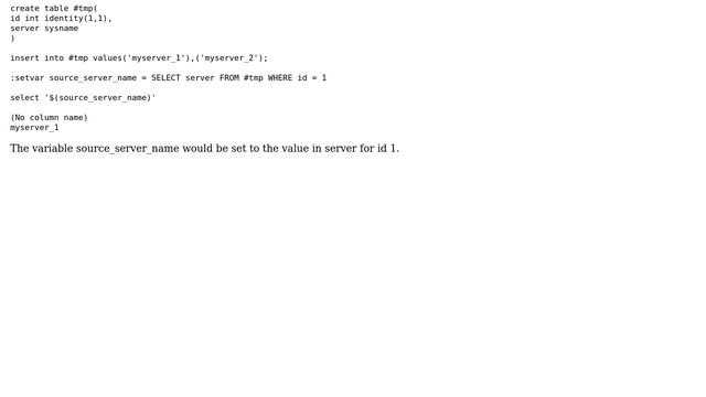 Databases: Setting variables in SQLCMD mode смотреть онлайн