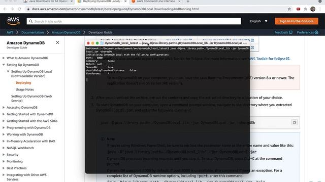 Local DynamoDB Setup смотреть онлайн