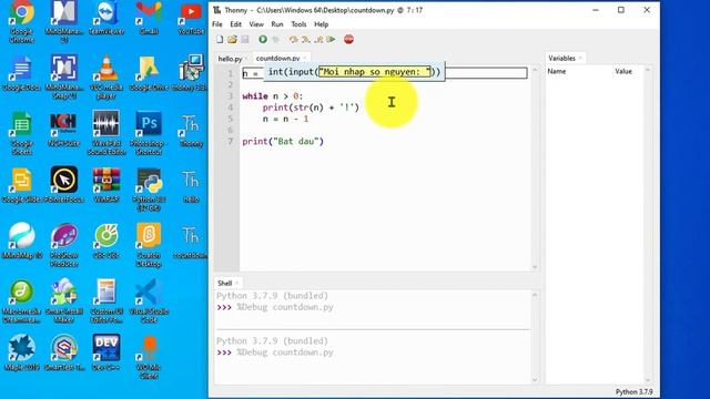 Hướng dẫn lập trình Python bằng trình soạn thảo nhỏ nhưng có võ Thonny | VniTeach Channel смотреть онлайн