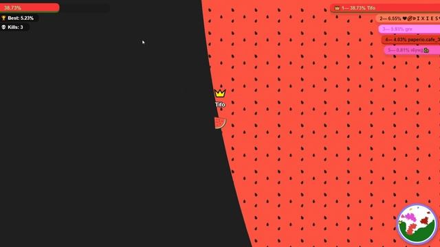Paper.io 3 Circling The Whole Map Control: 100.00%!