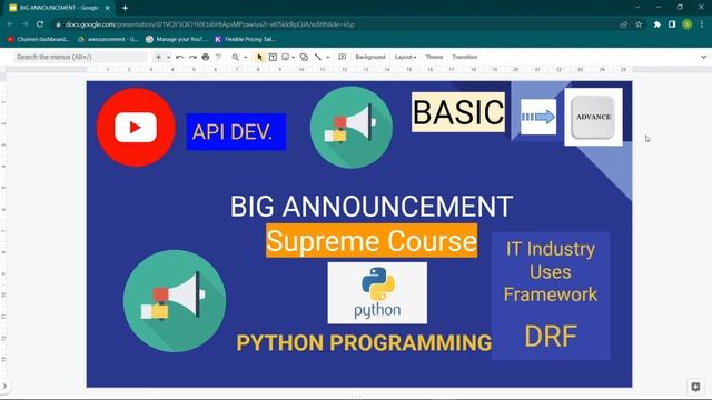 Python Programming From Basic To Super Advance Level | Announcement in 2023 | Python Developer |#0 смотреть онлайн
