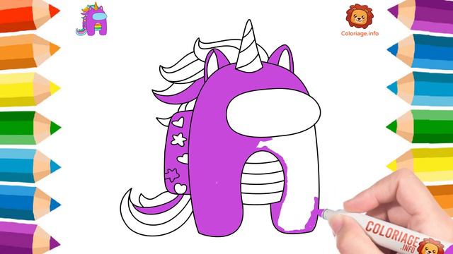Among Us 🎨 Coloriage Among Us ✏️ Comment Dessiner Among Us Jeux❤️ Dessin Jeu Among Us смотреть онлайн