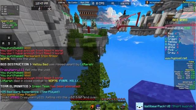 Minecraft bed war java edition ep 3 ชนะsolohypixel смотреть онлайн