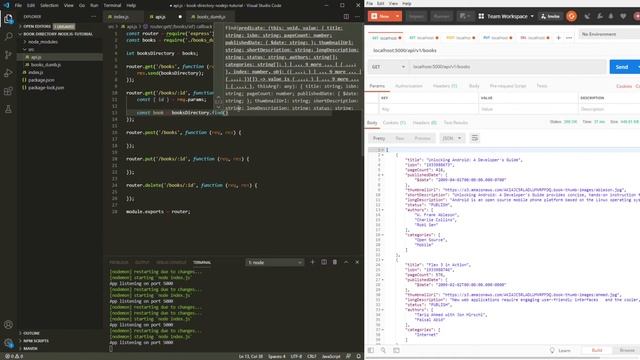 Book Directory REST API tutorial for complete beginners with node js express - CRUD App | part 1 смотреть онлайн