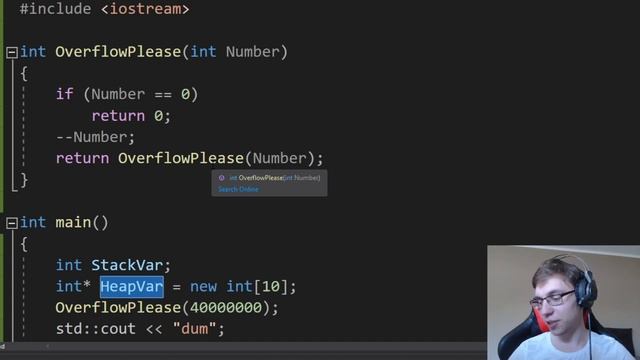 C++ Static, Stack and Heap memory fast and easy смотреть онлайн