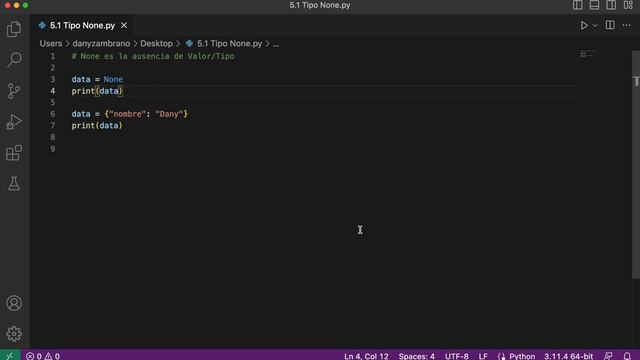 1.5.1 Python | Tipo None смотреть онлайн