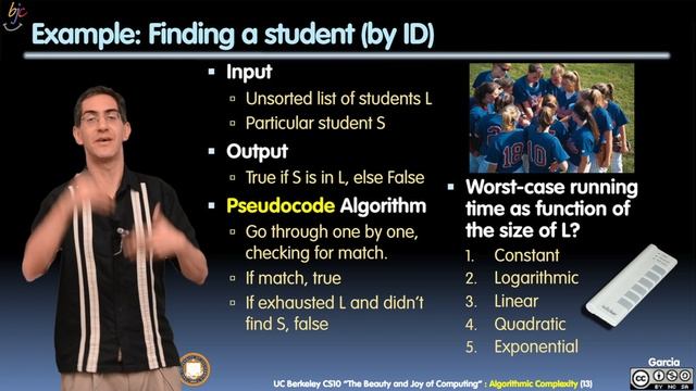 BJC Lecture 7: Algorithmic Complexity [1080p HD] смотреть онлайн