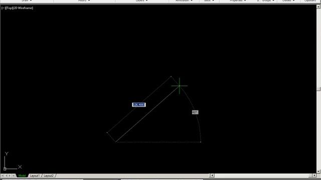 AutoCAD: Dynamic Input, drawing at angles смотреть онлайн