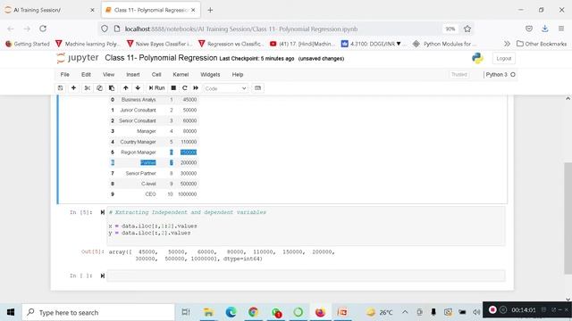 Class 11 Polynomial Regression смотреть онлайн