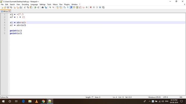 Python Abs() Function - Convert To Absolute Value смотреть онлайн