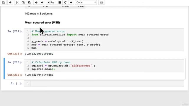 Evaluating A Regression Model 3 MSE смотреть онлайн