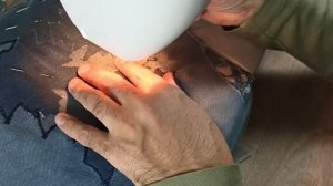 Листья из старых джинсов! Лоскутная аппликация, простая техника для начинающих.. DIY