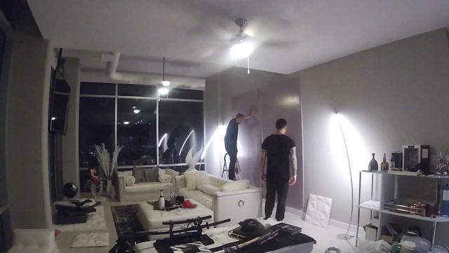 Penthouse 51st Floor - The VUE - Charlotte - Custom LED 3D Wall- Time Lapse смотреть онлайн