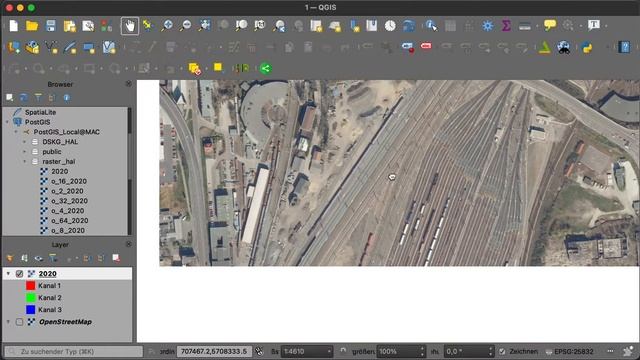Performance-Demonstration: Raster dataset with PostgreSQL/PostGIS and QGIS смотреть онлайн