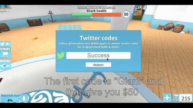 SharkBite 2 codes |ROBLOX смотреть онлайн