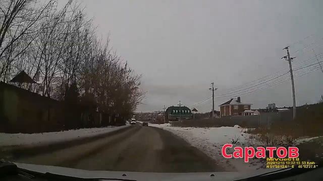 Саратов дорога от п Юбилейный до ул Танкистов 15 12 2020 смотреть онлайн