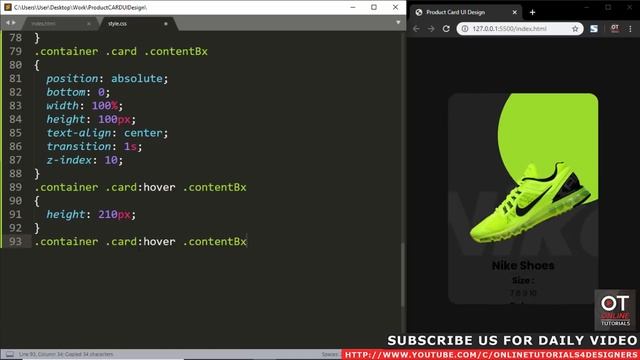 CSS Creative Product Card UI Design | E-commerce Card Using Html5 & CSS3 смотреть онлайн
