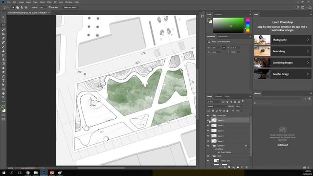 Easy Watercolor Style Landscape Architecture Site Plan Rendering Tutorial and FREE Brush Pack смотреть онлайн