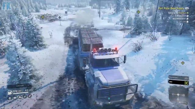 SNOWRUNNER Gameplay (HD) #13 - Port polar base supply смотреть онлайн