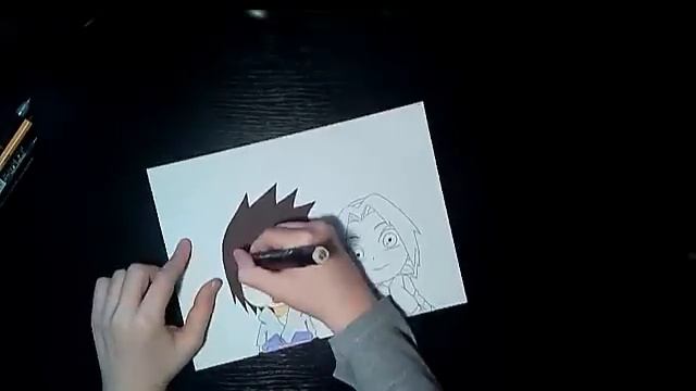 SPEED DRAWING CHIBI SASUKE AND SAKURA смотреть онлайн