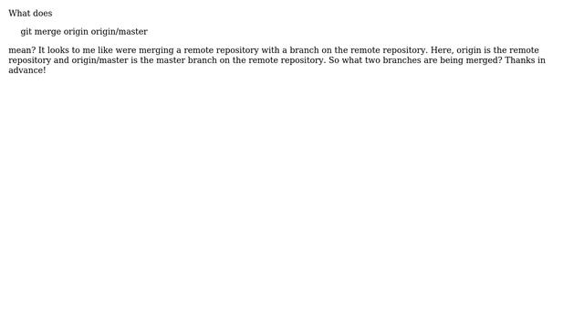 git merge origin origin/master - Interpretation смотреть онлайн