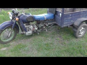 Трицикл ДНЕПР.Самоделка.Мотоцикл Днепр + ВАЗ 2101=грузовой мотоцикл...Своими руками