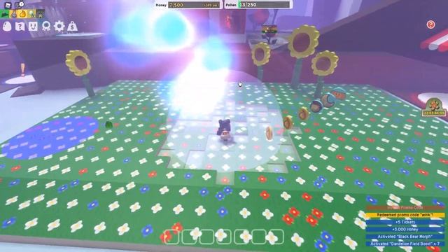Poor Noob using Mythic Meteor Shower in Bee Swarm Simulator смотреть онлайн