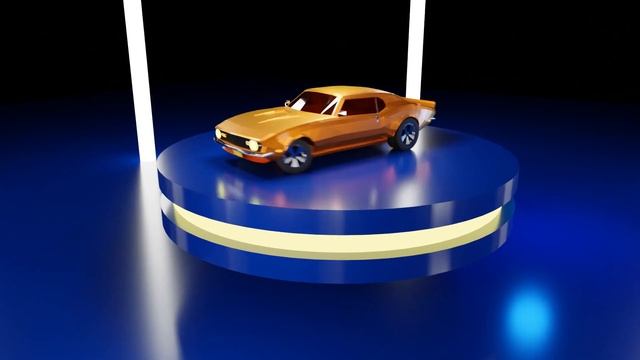 Low Poly Chevrolet Camaro 1969 in Blender 3D - Free 3D Model смотреть онлайн