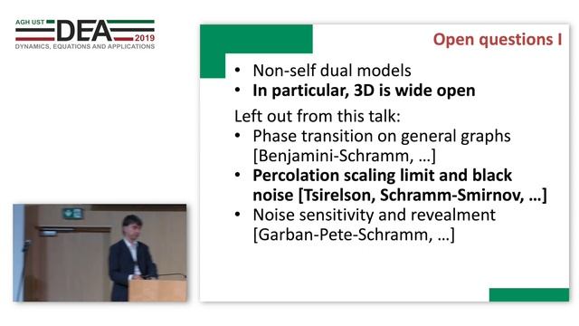 [DEA 2019] Stanislav Smirnov's plenary lecture смотреть онлайн