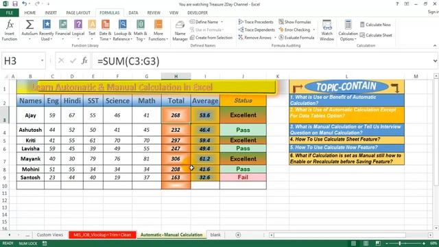 MIS JOB INTERVIEW?|AUTOMATIC & MANUAL CALCULATION?|REAL JOB QUERY IN EXCEL?|REAL JOB INTERVIEWS смотреть онлайн