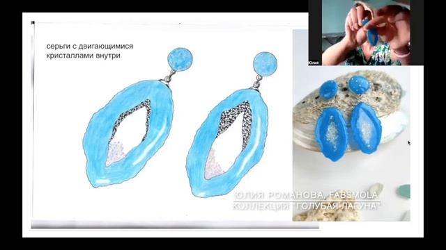 Юлия Романова. Коллекция «Голубая лагуна» в новаторской технике в эпоксидной смоле смотреть онлайн