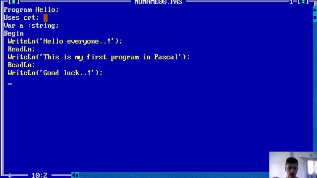 How to make a program in Pascal ?// For beginners. смотреть онлайн